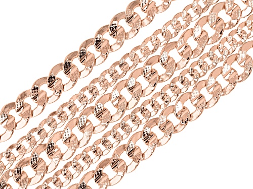 Timna Jewelry Collection™  Copper Multi-Link Five-Row Bracelet - Size 8