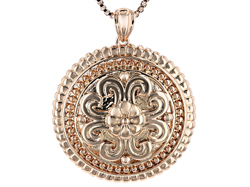 Timna Jewelry Collection™ Copper Flower Medallion Pendant With Chain