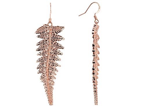 Timna Jewelry Collection™ Copper Leaf Dangle Earrings