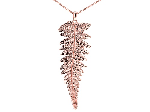 Timna Jewelry Collection™ Copper Leaf Pendant With Chain
