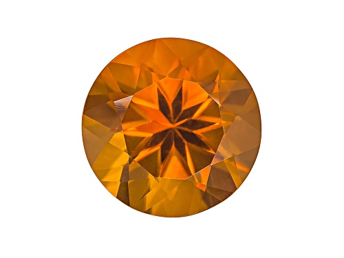 Madeira Citrine Average 2.75ct 10mm Round.