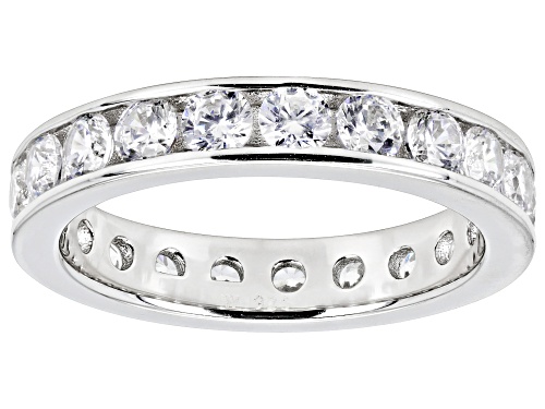 Charles Winston For Bella Luce ® 3.78ctw White Diamond Simulants Rhodium Over Sterling Silver Ring - Size 8