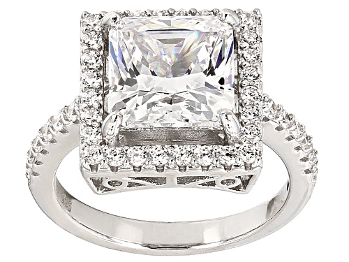 Photo of Charles Winston For Bella Luce ® 6.51ctw White Diamond Simulant Rhodium Over Sterling Silver Ring - Size 5