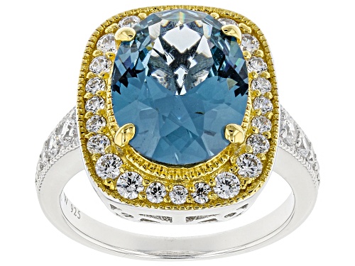 Charles Winston for Bella Luce®Multi Gem Simulants Eterno™Yellow Rhodium Over Silver Ring - Size 12