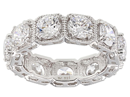 Charles Winston For Bella Luce ® 8.69CTW White Diamond Simulant Rhodium Over Silver Ring - Size 11