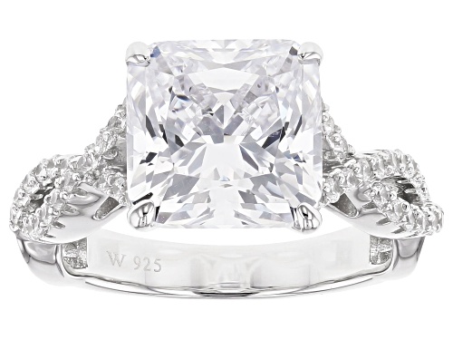 Charles Winston for Bella Luce® 8.50CTW Scintillant Cut® Rhodium Over Sterling Silver Ring - Size 11