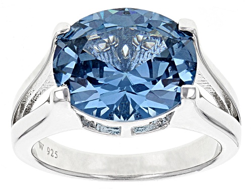 Photo of Charles Winston For Bella Luce ® Lab Created Blue Spinel Rhodium Over Sterling Ring - Size 10