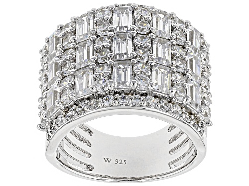Charles Winston For Bella Luce ® 7.93CTW Diamond Simulant Rhodium Over Silver Ring (4.98CTW DEW) - Size 6
