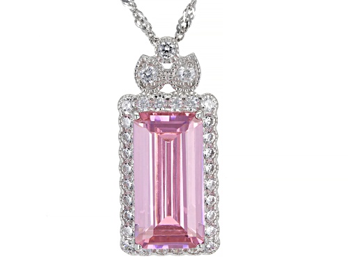 Charles Winston For Bella Luce ® 10.72ctw Rhodium Over Silver Pendant With Chain.