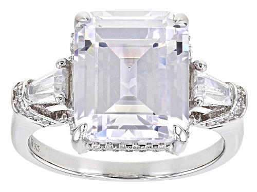 Photo of Charles Winston for Bella Luce® 9.82ctw White Diamond Simulants Rhodium Over Silver Ring - Size 8