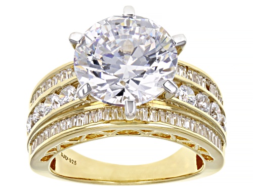Charles Winston For Bella Luce® 10.70ctw Love Cut™ Eterno™ Yellow 9th Anniversary Ring - Size 10