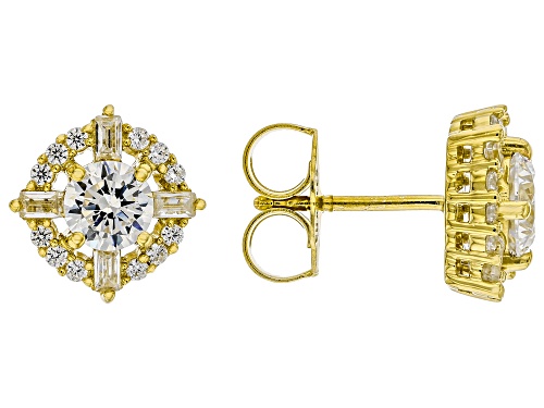 Charles Winston For Bella Luce® 3.66ctw White Diamond Simulant Eterno™ Yellow Earrings(2.21ctw DEW)