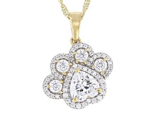 Charles Winston For Bella Luce® 3.03ctw Diamond Simulant Eterno™ Yellow "The Oliver" Pendant