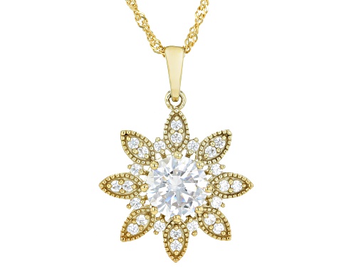 Charles Winston For Bella Luce® 3.54ctw White Diamond Simulant Eterno™ Yellow Sun Pendant