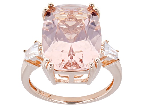 Charles Winston For Bella Luce® 9.95ctw Morganite and Diamond Simulants Eterno™ Rose Ring - Size 10