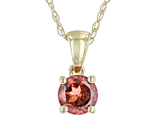 Photo of 0.30ct Vermelho Garnet™ 10k Yellow Gold Children's Pendant With Chain