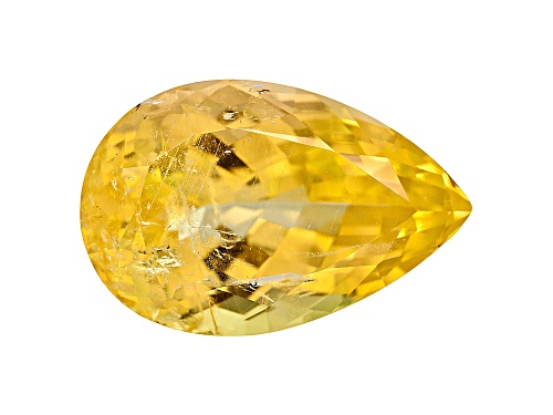 Canary Danburite 15.29ct 19.5x13mm Pear Shape