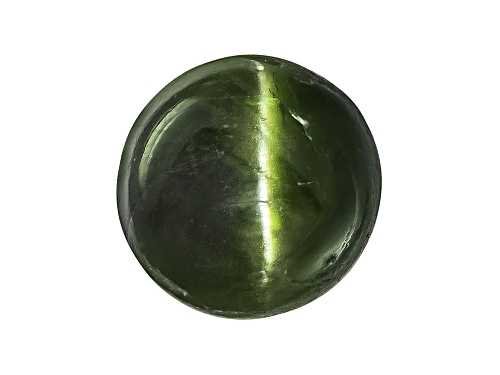 Russian Cats Eye Chrome Diopside Min 5.00ct Mm Varies Round Cabochon