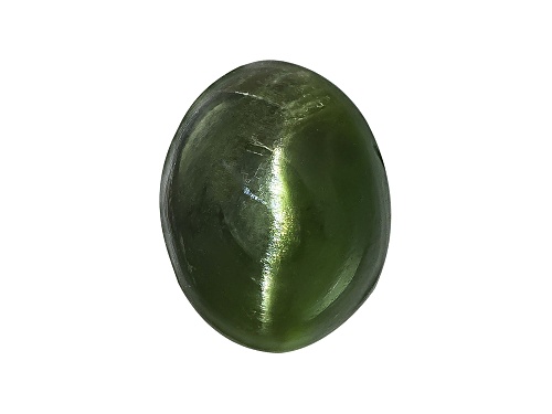 Russian Cats Eye Chrome Diopside Min 1.50ct Mm Varies Oval Cabochon