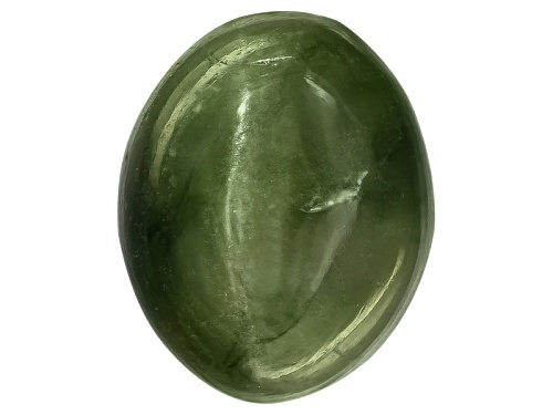 Photo of Russian Cats Eye Chrome Diopside Min 8.00ct Mm Varies Oval Cabochon