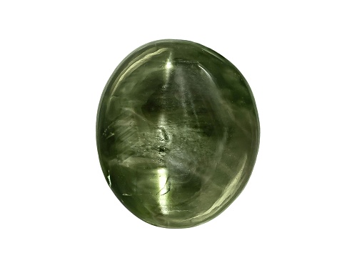 Photo of Russian Cats Eye Chrome Diopside Min 9.00ct Mm Varies Oval Cabochon