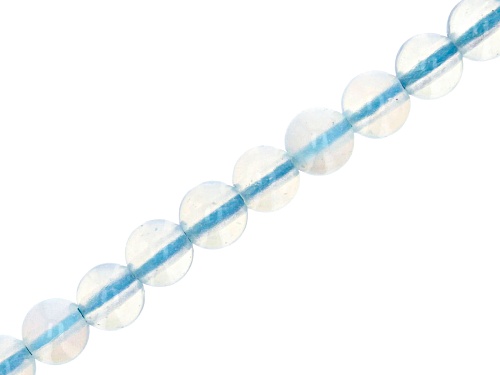 Opalite Appx 10mm Round Large Hole Bead Strand Appx 7-8