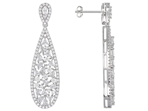 Photo of Bella Luce ® 4.97ctw Rhodium Over Sterling Silver Drop Earrings (3.35ctw DEW)