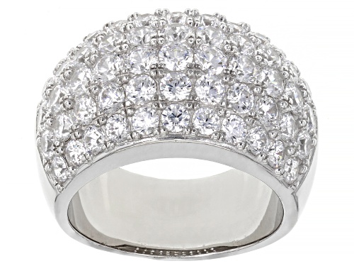 Bella Luce ® 5.64ctw Platinum Over Sterling Silver Ring - Size 5