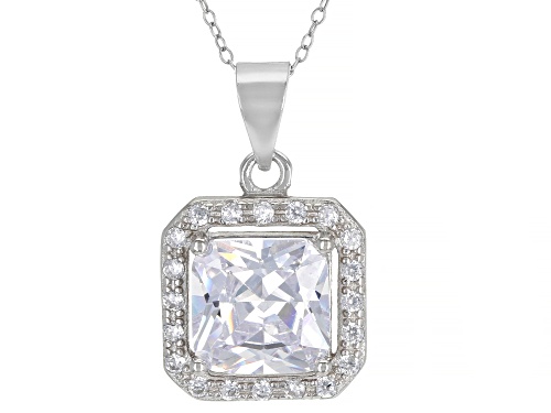 Bella Luce ® 4.42ctw Rhodium Over Sterling Silver Pendant With Chain