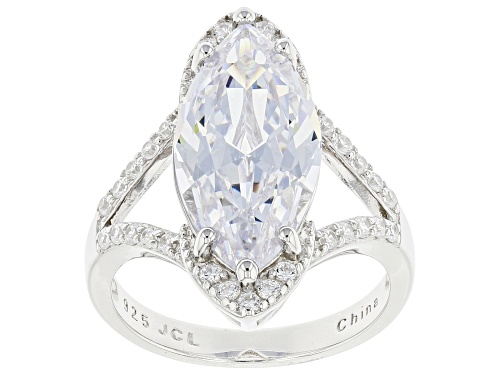 Photo of Bella Luce ® 9.93ctw Rhodium Over Sterling Silver Ring - Size 5