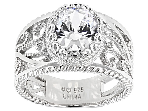 Bella Luce ® 4.15ctw Rhodium Over Sterling Silver Ring - Size 7