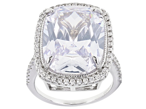 Photo of Bella Luce ® 17.01ctw Rhodium Over Sterling Silver Ring - Size 8