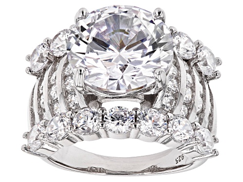 Bella Luce ® 15.65ctw Rhodium Over Sterling Silver Ring - Size 11