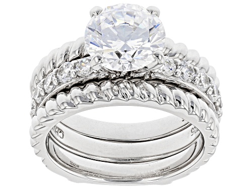 Photo of Bella Luce® 2.40ctw Rhodium Over Sterling Silver Ring With Guard - Size 5
