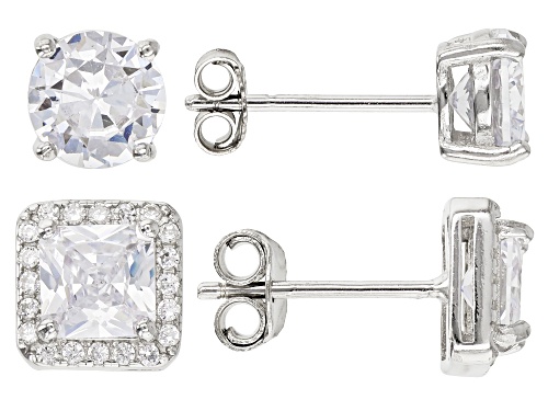 Photo of Bella Luce ® 3.72ctw Rhodium Over Sterling Silver Stud Earrings Set