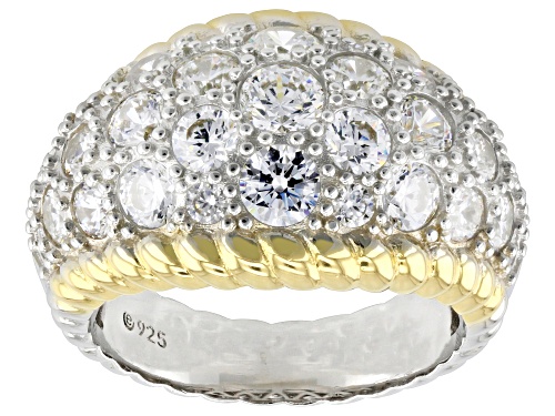Bella Luce® 7.93ctw White Diamond Simulant Platinum Over Sterling Silver Ring(4.80ctw DEW) - Size 6