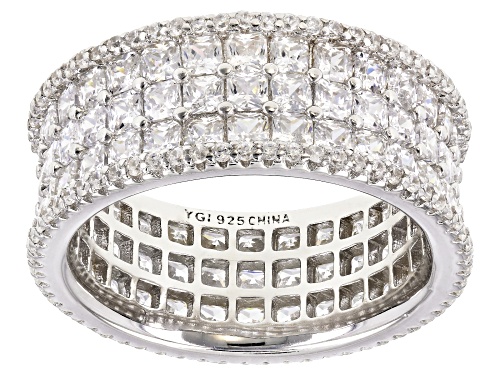 Photo of Bella Luce ® 6.71CTW White Diamond Simulant Rhodium Over Sterling Silver Ring - Size 7