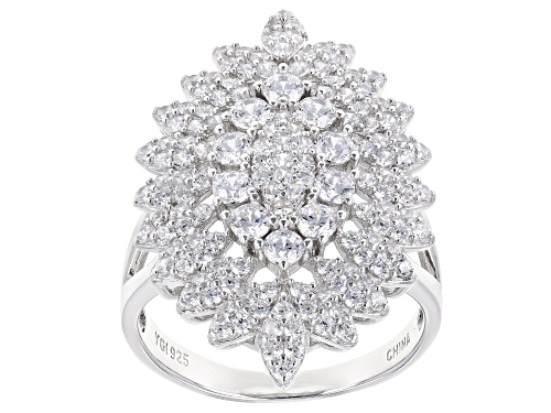 Photo of Bella Luce ® 2.76CTW White Diamond Simulant Rhodium Over Sterling Silver Ring - Size 5