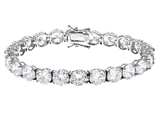 Bella Luce ® 51.55CTW White Diamond Simulant Rhodium Over Sterling Silver Bracelet (32.00CTW DEW) - Size 7.25