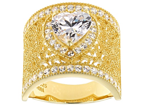 Photo of Bella Luce ® 4.10ctw White Diamond Simulant Eterno™ Yellow Heart Ring - Size 5