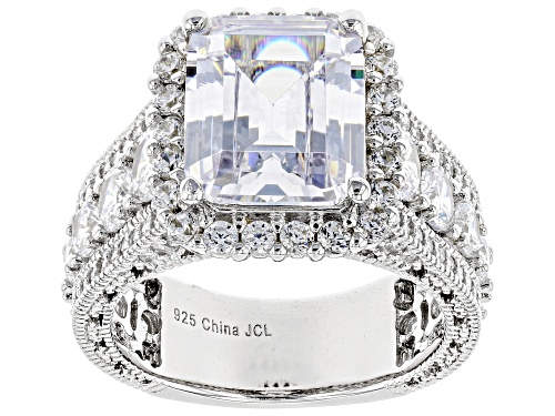 Photo of Bella Luce ® 7.83ctw White Diamond Simulant Rhodium Over Sterling Silver Ring - Size 11