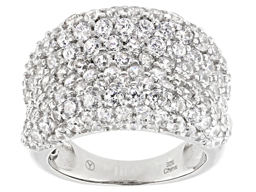 Photo of Bella Luce ® 10.35ctw Round Rhodium Over Sterling Silver Ring (4.62ctw Dew) - Size 5