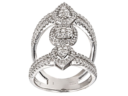 Photo of Bella Luce ® 2.40ctw Rhodium Over Sterling Silver Ring (1.14ctw Dew) - Size 5
