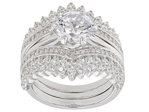 Photo of Bella Luce ® 5.35ctw Rhodium Over Sterling Silver Ring With Guard - Size 11