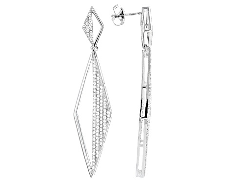 Bella Luce ® 2.03ctw Rhodium Over Sterling Silver Earrings