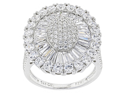 Photo of Bella Luce ® 6.12ctw Rhodium Over Sterling Silver Ring (3.74ctw Dew) - Size 5