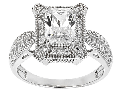 Bella Luce ® 3.75ctw Rhodium Over Sterling Silver Ring - Size 6