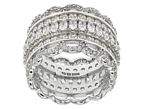 Bella Luce ® 9.82ctw Rhodium Over Sterling Silver Ring - Size 5