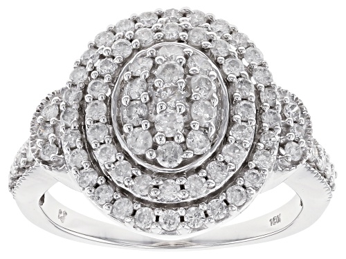 Photo of 1.00ctw Round White Diamond 10k White Gold Ring - Size 6