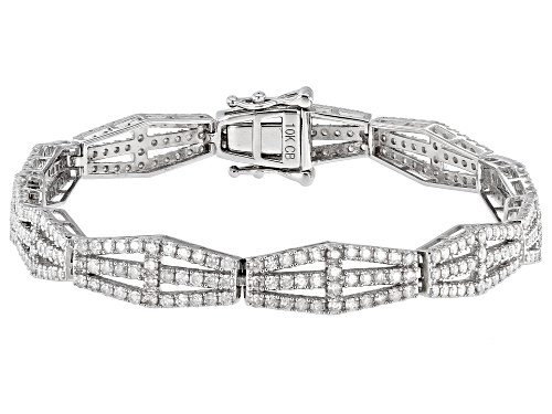 Photo of 2.60ctw Round White Diamond 10K White Gold Tennis Bracelet - Size 7